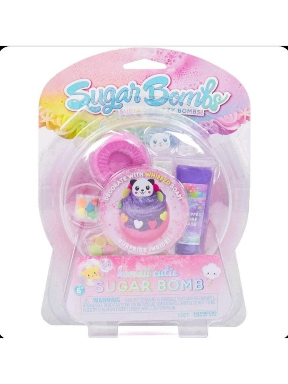 Kawaii Cutie Sugar Bomb DIY Bath Bomb Kit Emotion Surprise Whipped Soap Access